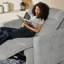 Fauteuil inclinable électrique surdimensionné sans mur Majida-988476996