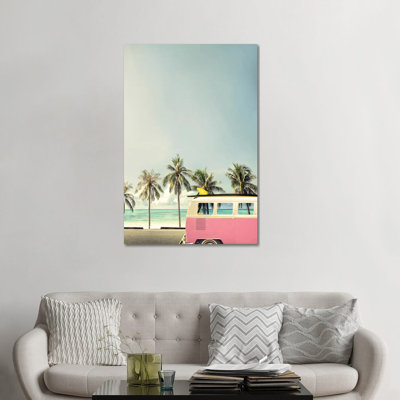 «Surf Bus Pink» par Design Fabrikken - impression