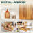 Anders Teak Wood Serving Tray with Handle