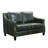 Asna Distressed Green Top Grain Leather 2 - Piece Living Room Set