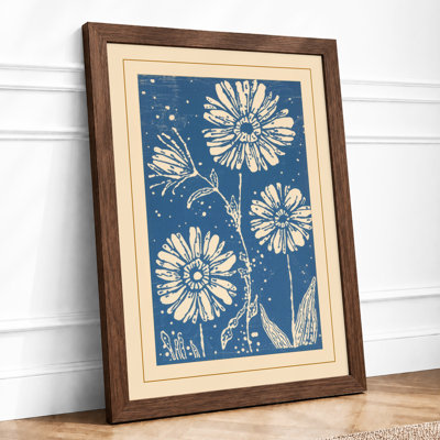 Daisy Study Botanical - Framed Print