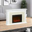 31.5" Electric Fireplace With Mantel