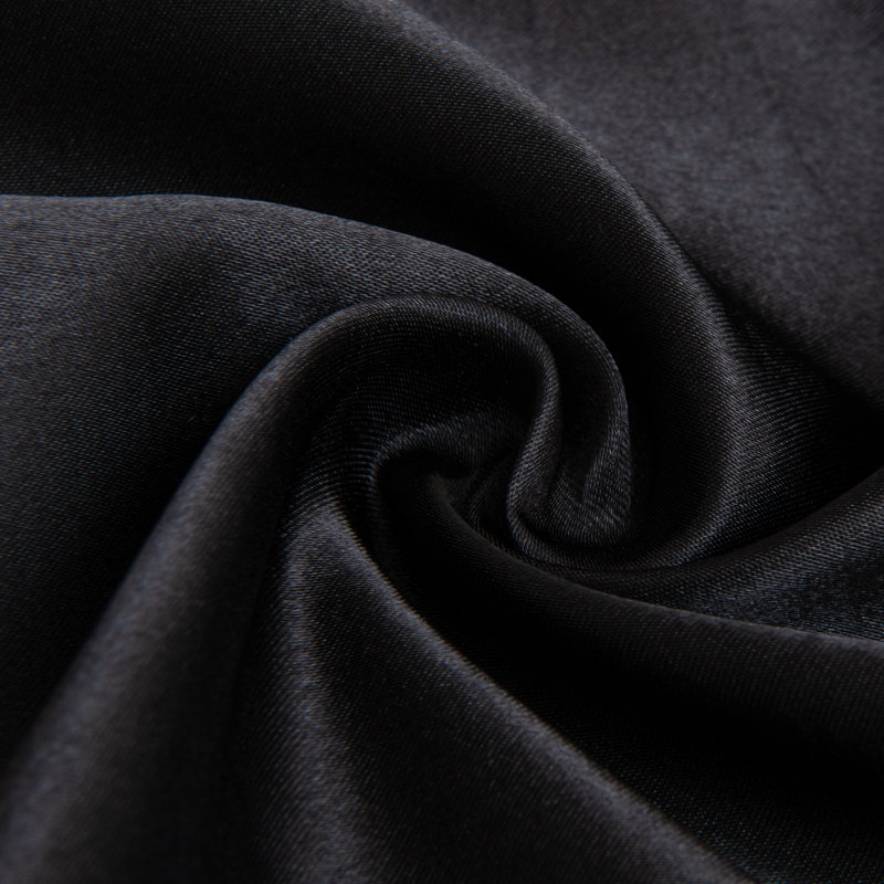 Pillowcases, Satin Luxurious Pillowcases with Envelope Closure - NTBAY, Black, Standard Pillowcase