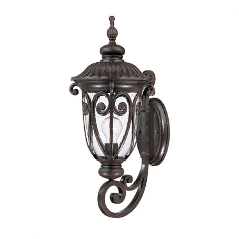 Lanterne murale d'extérieur H 22,75 po Appalachian, Acajou marbré
