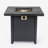 28-inch Iron Square Propane Fire Pit Table