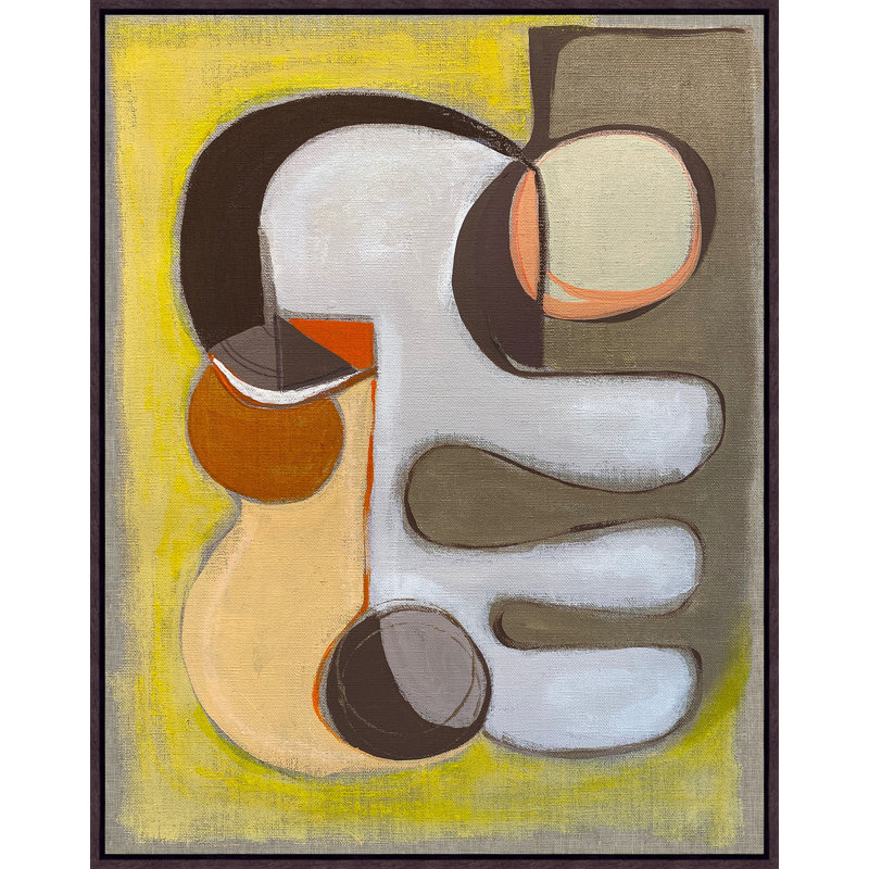 «Over Around 1» par Christopher Kennedy, peinture sur toile à cadre flottant