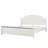 Queen size Wooden Bed Frame with Arched Headboard and Classic Design,White-1717250679-1717250673