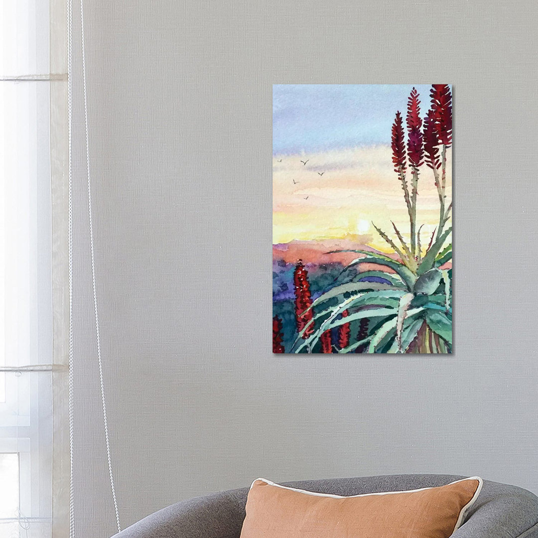 Topanga Sunset #4 by Luisa Millicent - Painting on Canvas