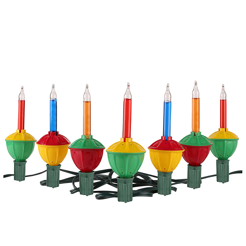Bulles de Noël Tupkee - Ensemble de 7 lumières multicolores - Bulles pour arbre de Noël