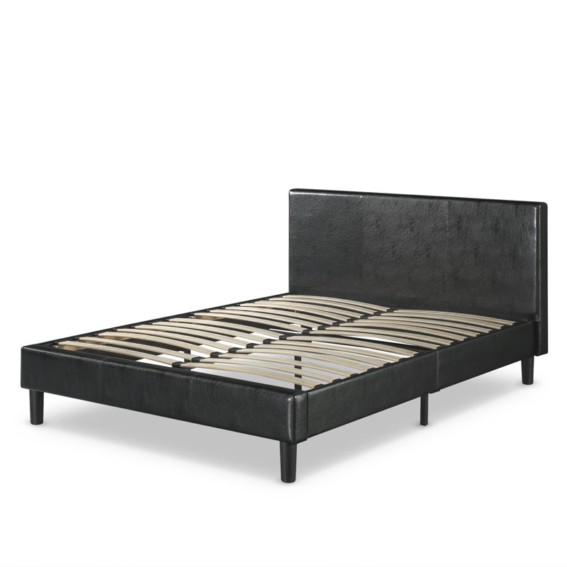 Brayden Vegan Leather Platform Bed, King