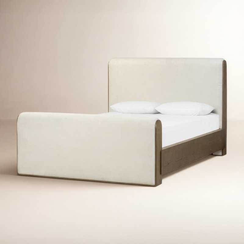 Sloane Bed-Surrey Cocoa-King, Queen, Wayfarer Snow