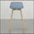 Light Blue Seat/Brown Frame