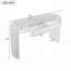 Console en bois naturel avec motif cannelé-118316682