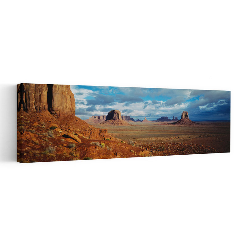 Monument Valley, Utah, Arizona, États-Unis, art contemporain abstrait, architecture murale, H 60 po x l 20 po