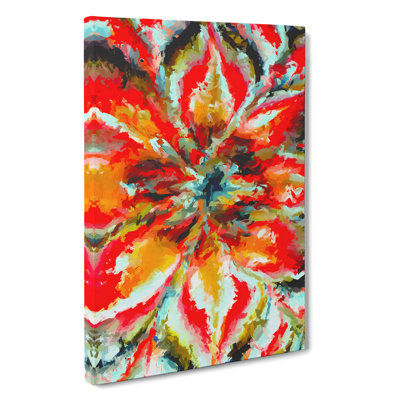 Floral Explosion Abstract - Wrapped Canvas