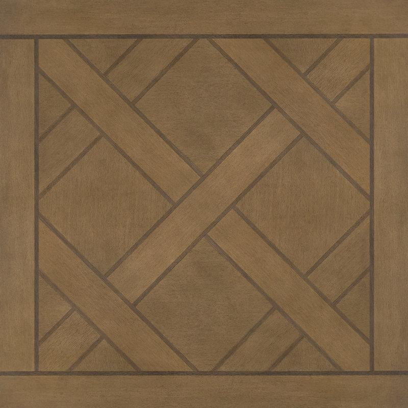 Square End Table with Parquet Top
