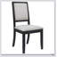 Chaises d'appoint rembourrées crème et noires (ensemble de 2) avec construction durable et design élégant pour une salle à manger moderne
