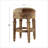 Scholl Solid Wood Accent Stool