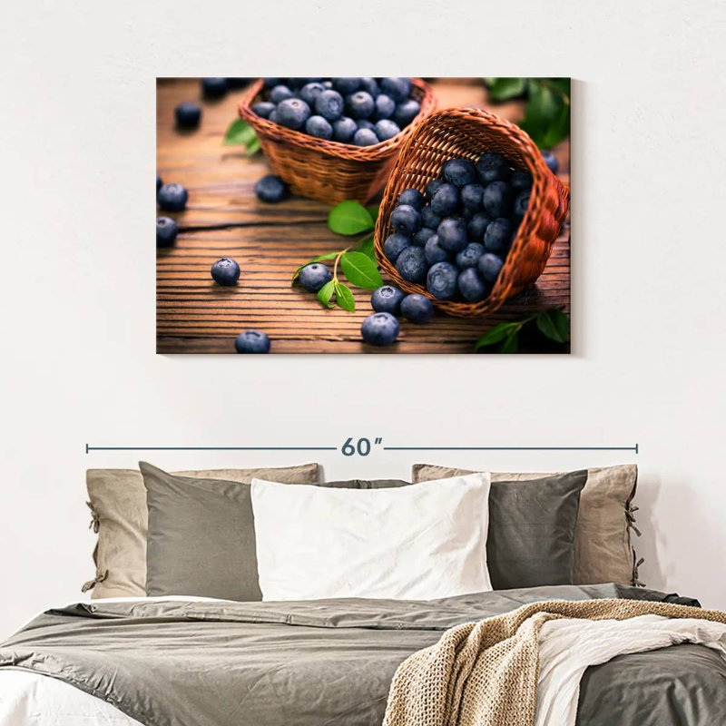 Yarlin Blueberries, 30" H x 45" W