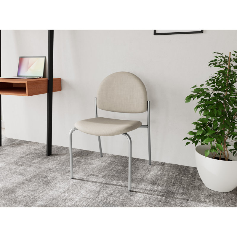 Chaise d'invité sans accoudoir Chat Chat, Argent, Plot Line neutre