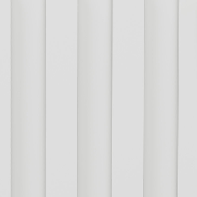 3 Drawer Dresser With Fluted Panel Design, White