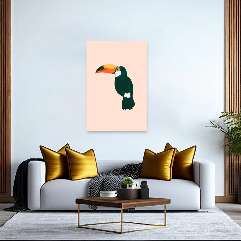 «Vibrant Tropical», impression d'art mural tropical minimaliste moderne, 60" H x 40" W