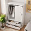 Armoire de rangement haute avec garde-robe de chambre à coucher