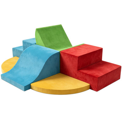 Blocs d'escalade en mousse (7 pièces), jouets d'escalade pour tout-petits, ensemble de jeu souple avec marches et glissade