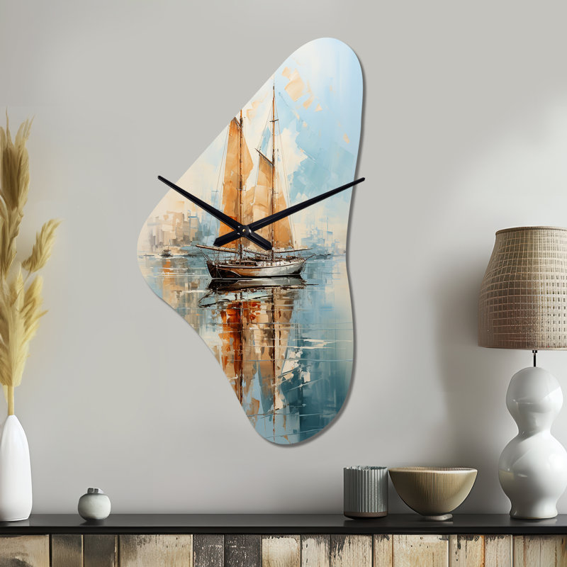 Horloge murale asymétrique Tonnisha, Grand