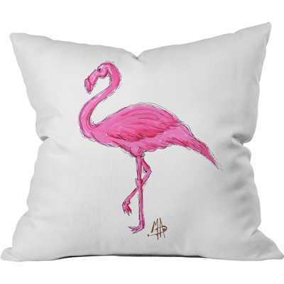 Coussin flamant rose