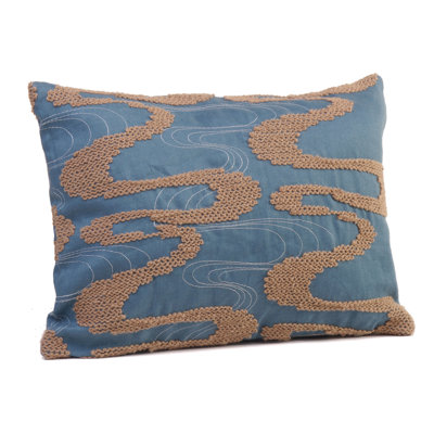 Viceroy Embroidered Reversible Throw Pillow