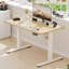 Mallus 120CM x 60CM Electric Height Adjustable Standing Desk-1045107960-1045107958