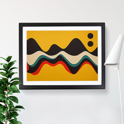 Scandinavian Soundwave Abstract - Single Picture Frame Painting