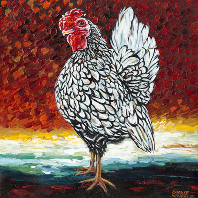 Fancy Chicken II - Wrapped Canvas Print