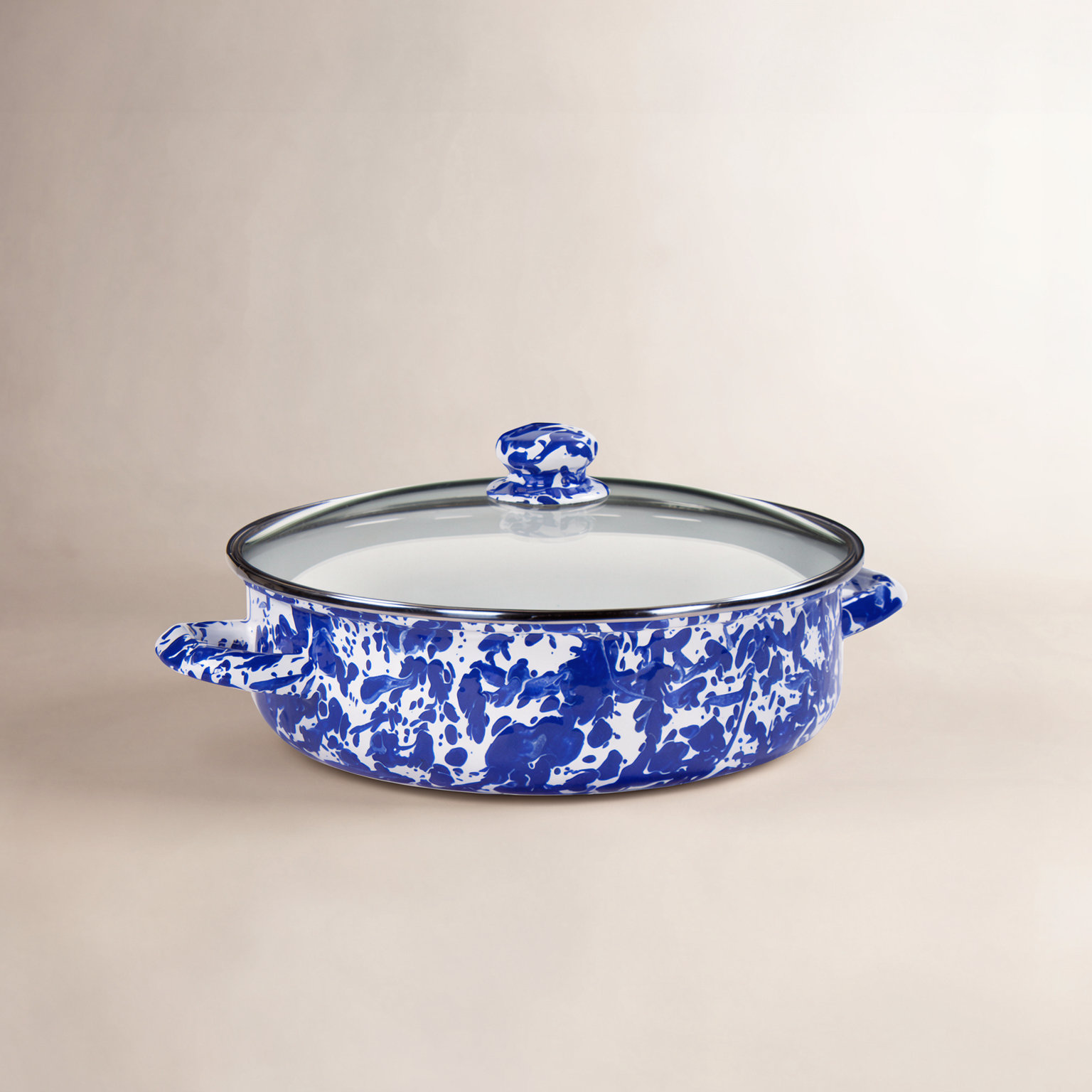 Golden Rabbit Gadberry Non-Stick Sauté Pan, 5 Qt., Cobalt
