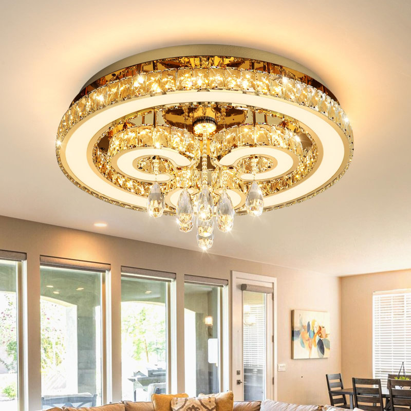 Lustre en cristal Glam, Doré