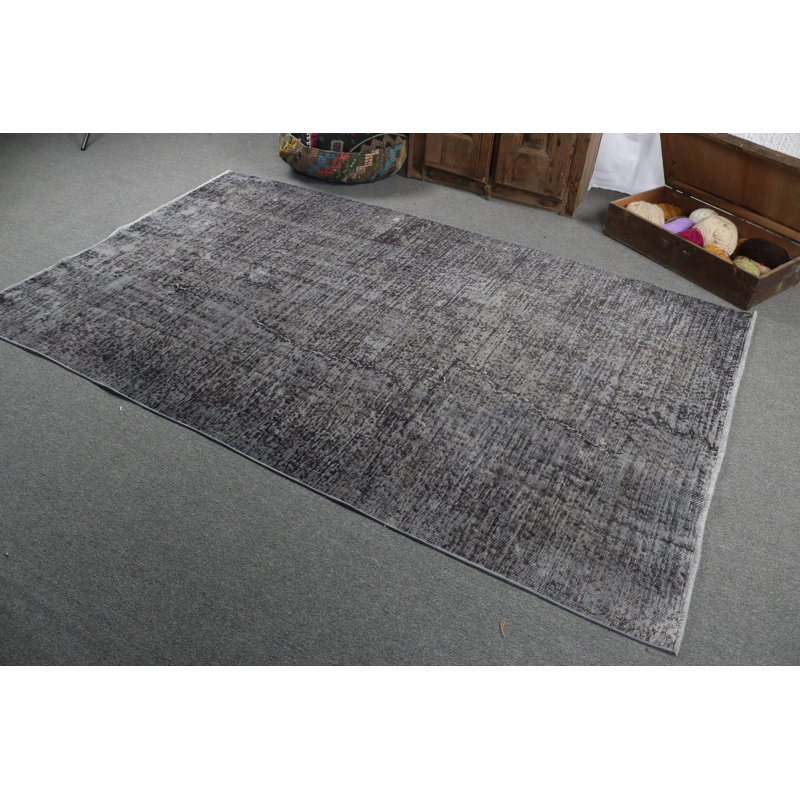 Tapis turc authentique authentique en laine nouée à la main d'inspiration traditionnelle