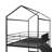 Metal House Bed With Slide
