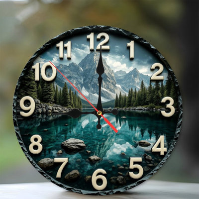 Horloge murale Mountain Lake