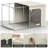Medium Storage Box Foldable with Window & Handles 4 Pack-690865221