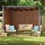 Pergola en aluminium avec auvent l 9 pi x P 9 pi Aurora-28662408