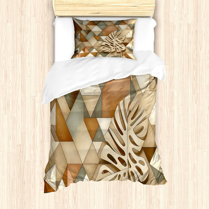 Monstera Duvet Cover, Twin Duvet Cover + 1 Standard Shams