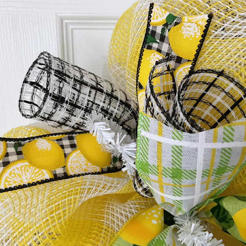 Spring Wreath With Lemons Squeeze The Day