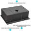 Évier de cuisine en acier inoxydable de calibre 16 avec cuve noire 33 x 22 pouces avec isolation phonique avancée