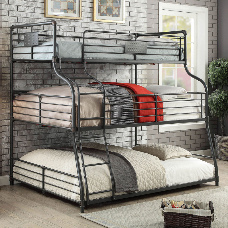 Sweetser Kids Twin Over Full Over Queen Bunk Bed