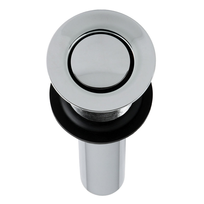 Drain de lavabo pour salle de bain à poussoir Kingston, Chrome poli
