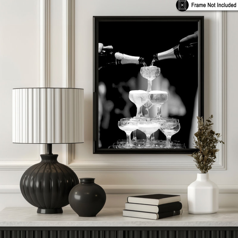 Verres à champagne, Unframed, Poster, 08"H x 10"W