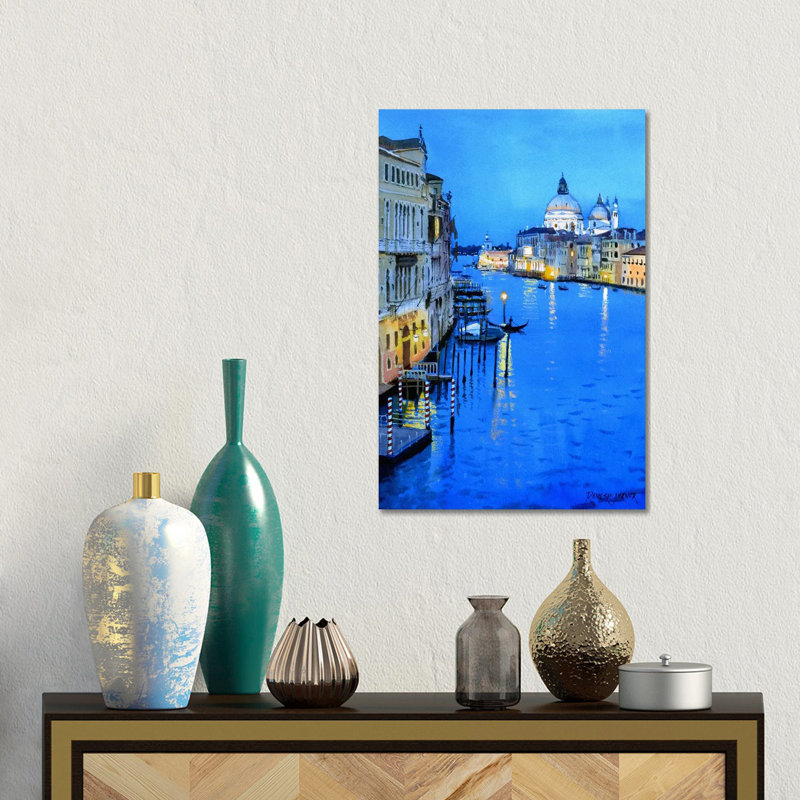 Venice Nocturne by Ramesh Jhawar - Gallery-Wrapped Canvas Giclée on Canvas, No Frame, 30.48 cm H x 45.72 cm W