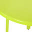 Ensemble de bistro élégant en fer thermolaqué vert lime mat pour l'extérieur, comprenant 2 chaises et une table à repasser. Parfait pour un confort optimal.