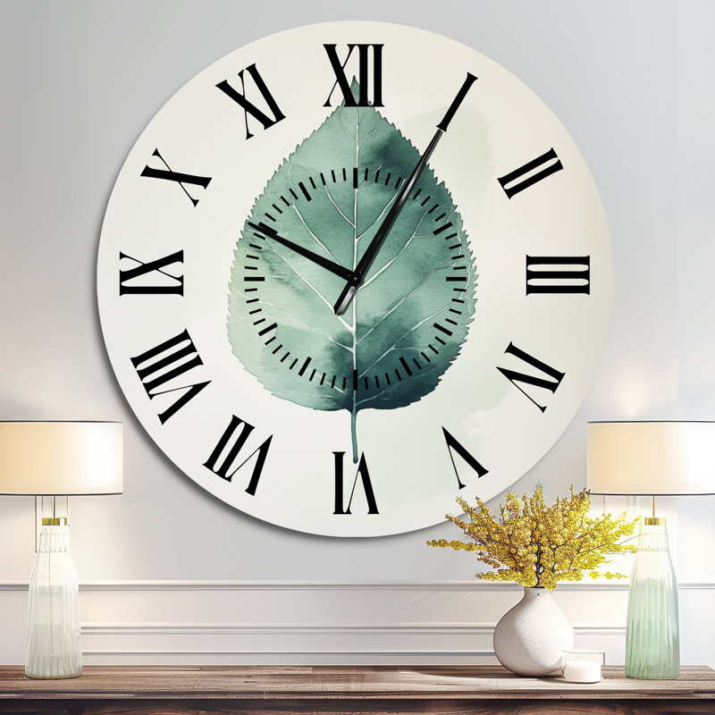 Horloge murale négative en métal, Surdimensionné
